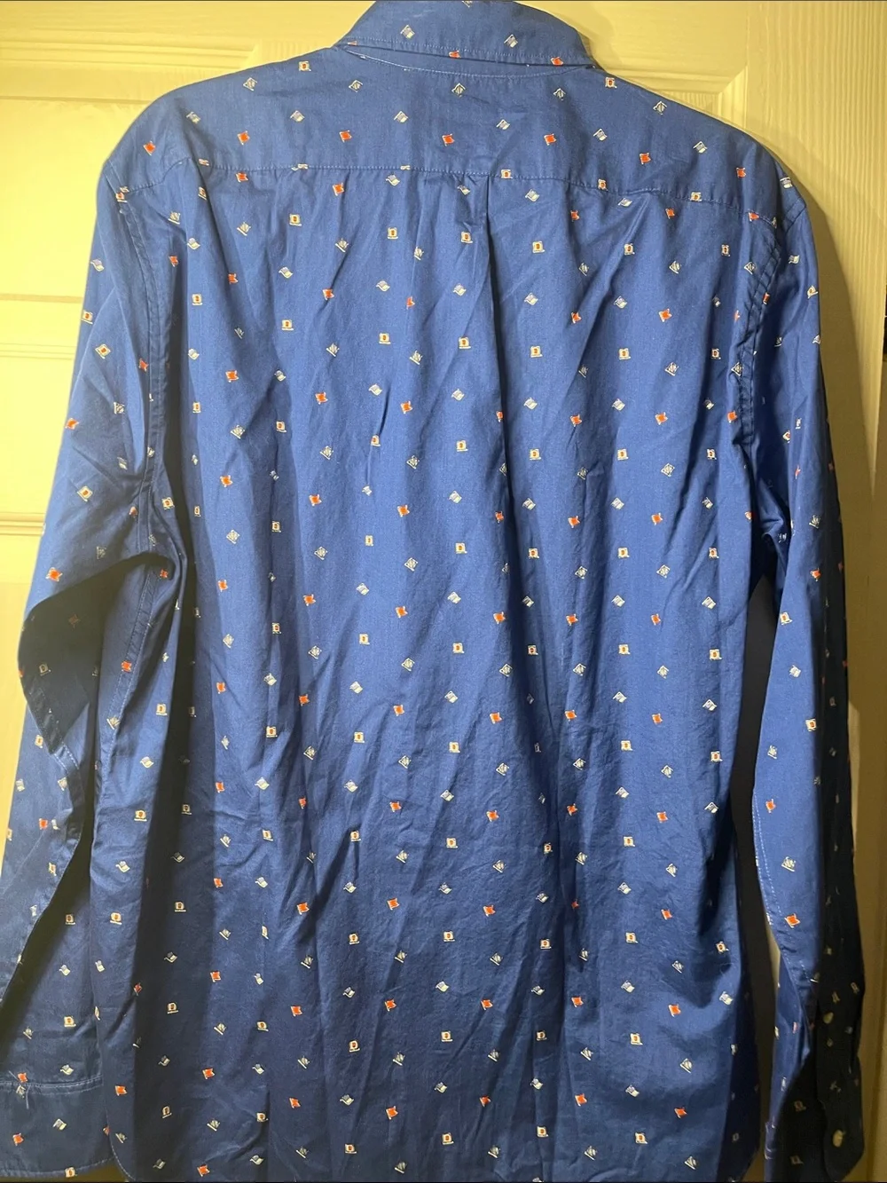 J. Crew Navy Blue Nautical Flags Button-Down Shirt